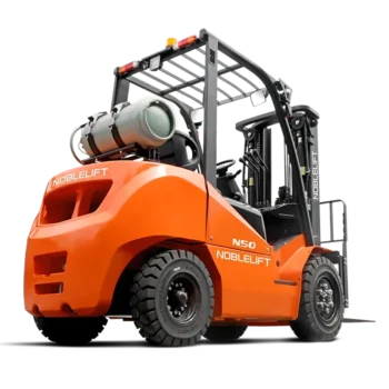 Четырёхопорный вилочный погрузчик Noblelift FL25N с газ-бензиновым двигателем (LPG) и высотой подъема 3000 мм