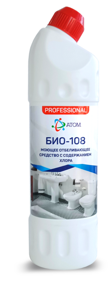 БИО 108  0,75л. для очистки и обеззараживания сантехнического оборудования.